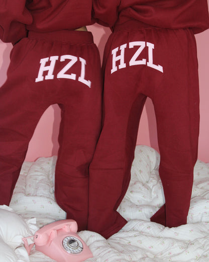 The HZL Red Velvet Barrel Pants