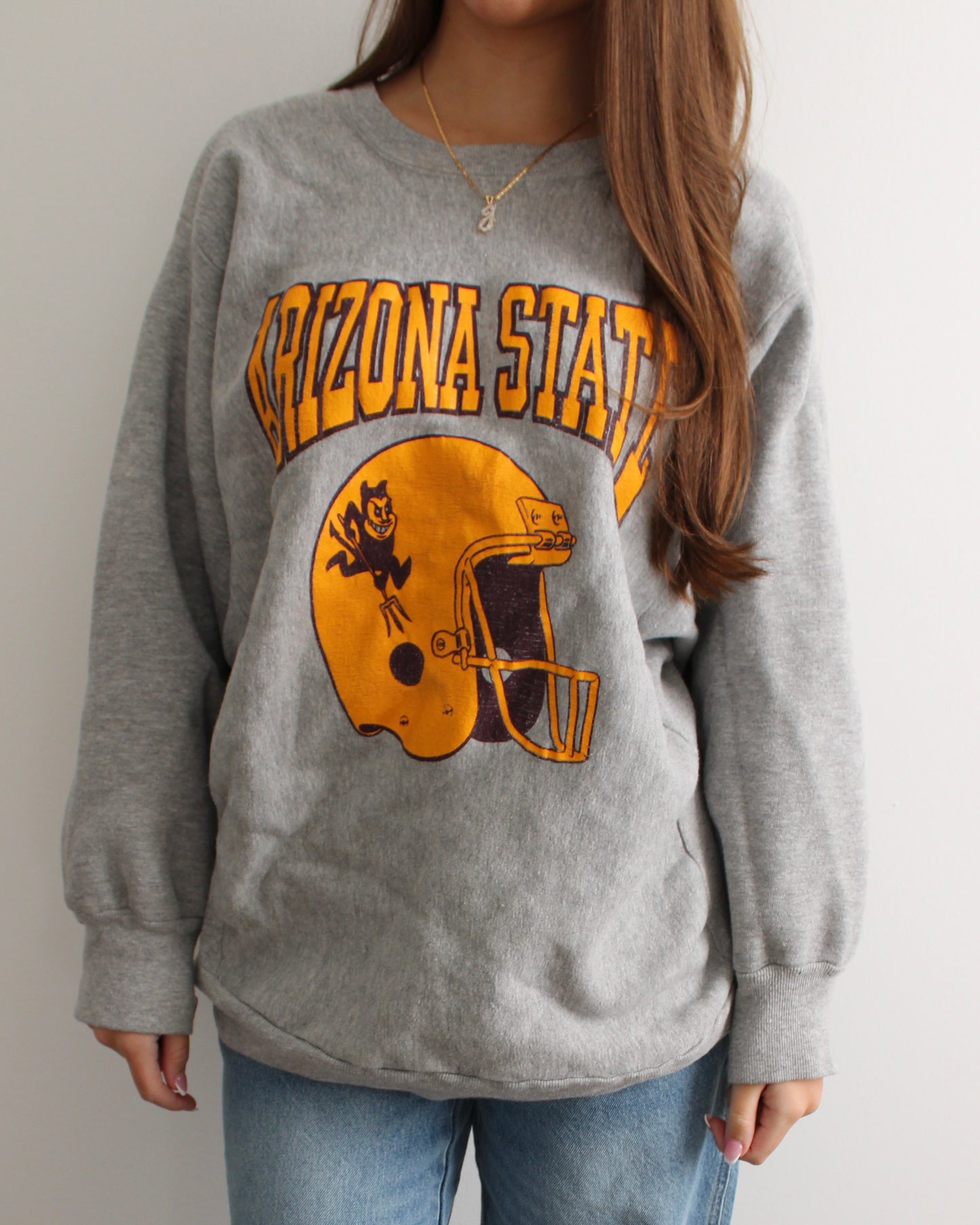 Evi11 Twin Vintage ASU Crewneck