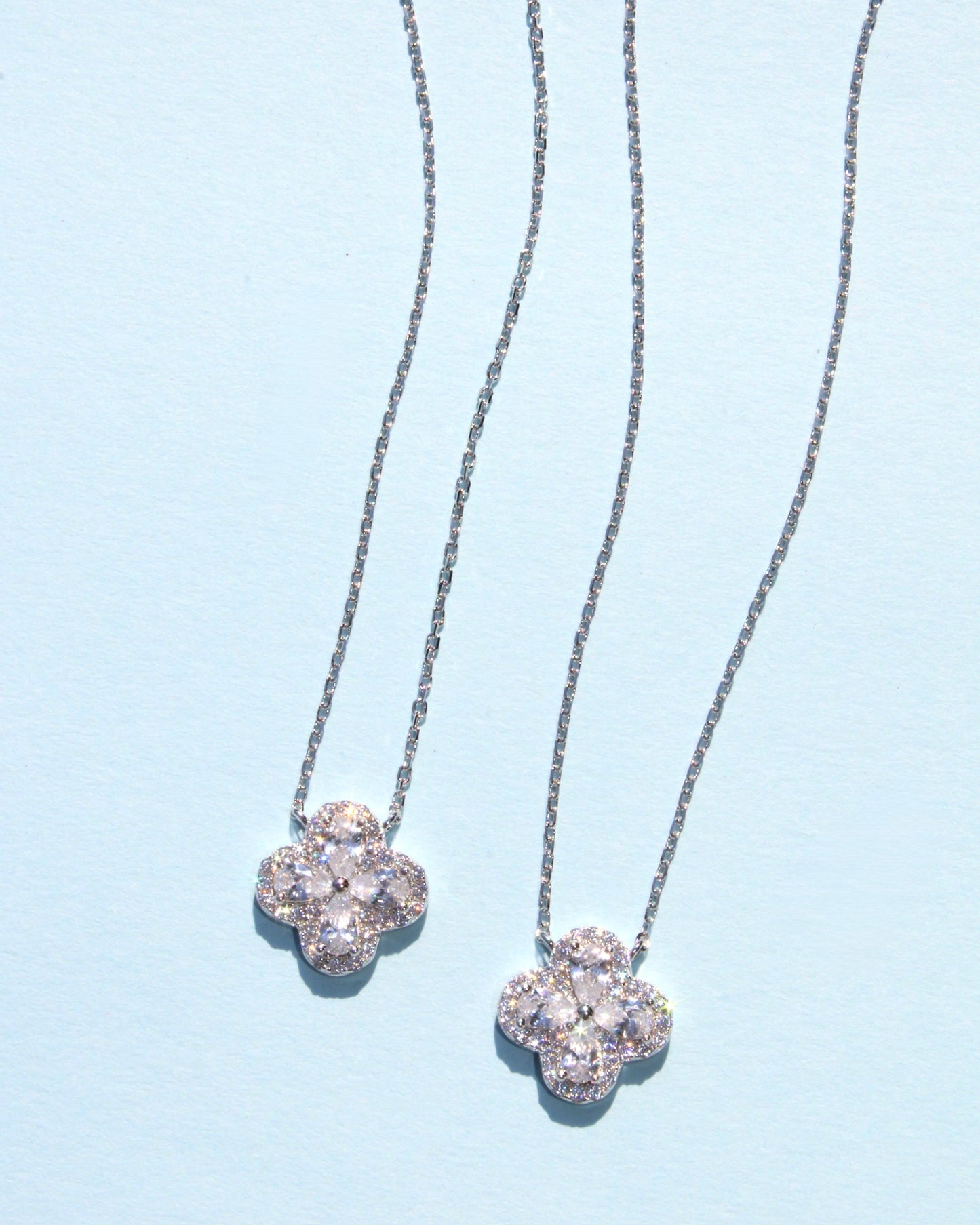 Pear Four Leaf Clover Necklace