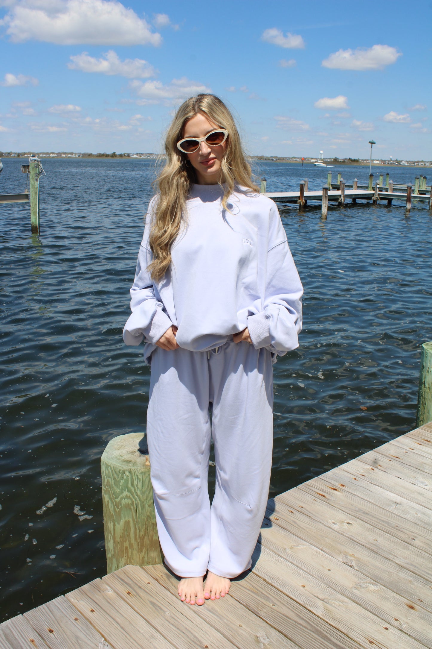 The Sunday Brunch Barrel Pants // Dusty Blue