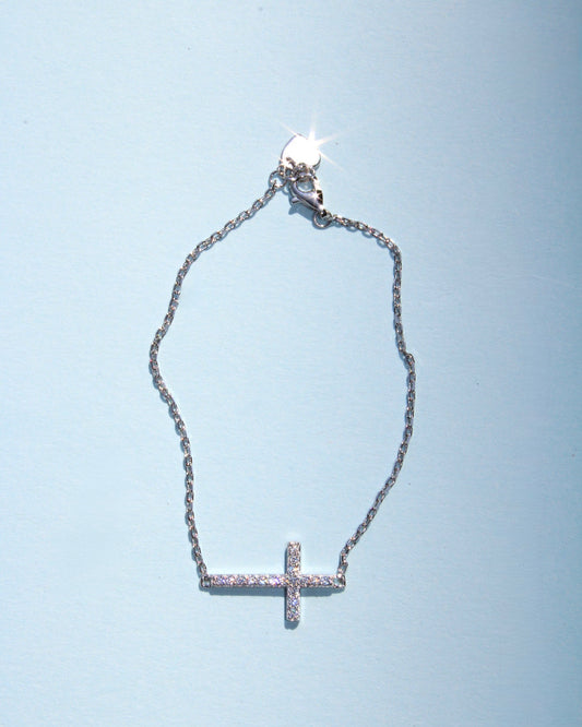 Sideways Cross Bracelet