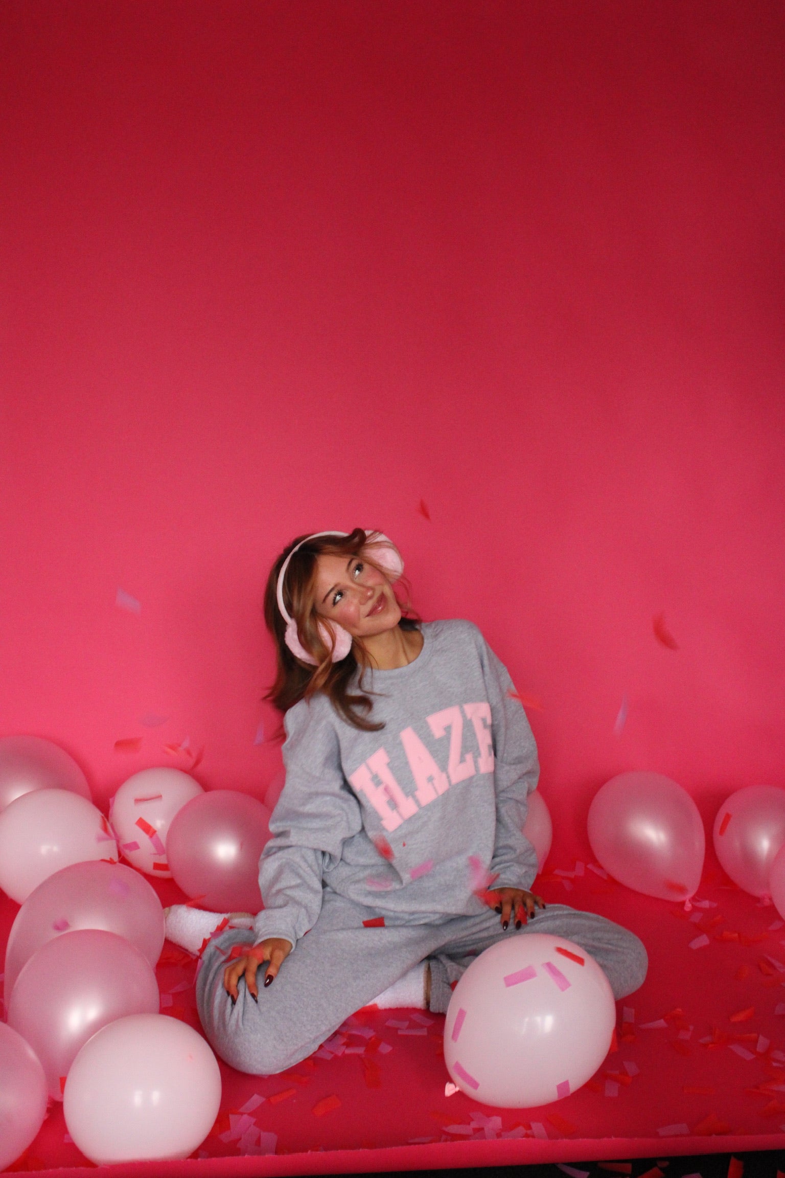 The Capri Crewneck // Bubblegum – Hazel Boutique