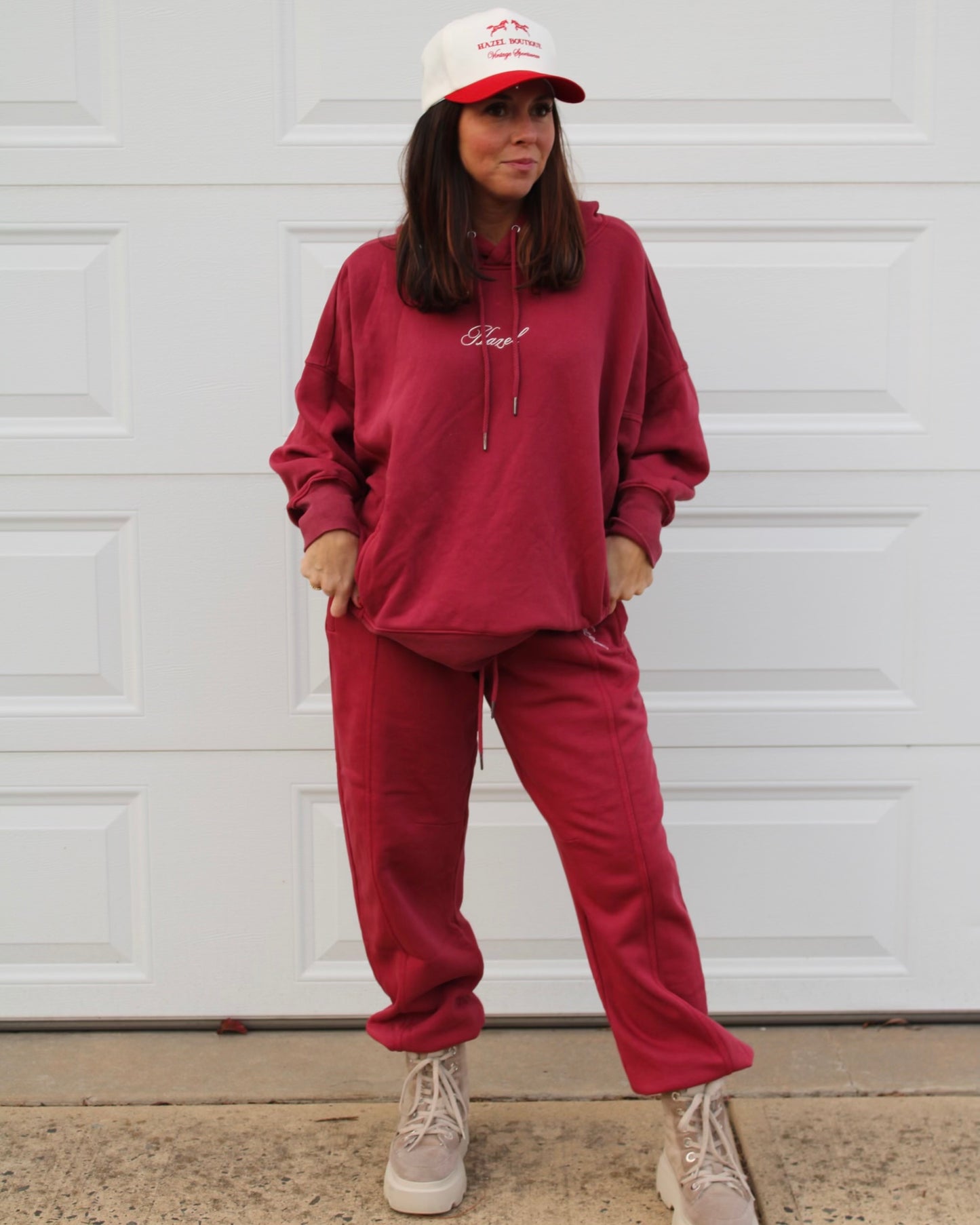 The JJ x FP Set // Maroon Hoodie