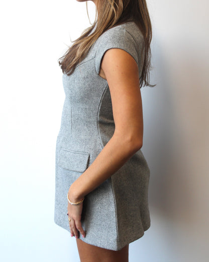 Noelia Mini Dress // Grey