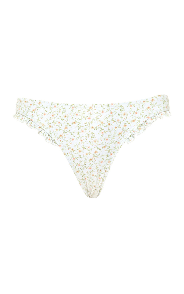 Effie Frill Bikini Bottom // Pretty Petal Ivory