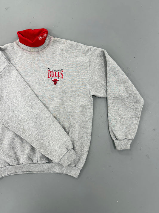 EVI11 TWIN VINTAGE LAYERED CREWNECK- CHICAGO BULLS