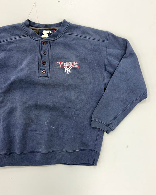 EVI11 TWIN VINTAGE BUTTON CREW- YANKEES