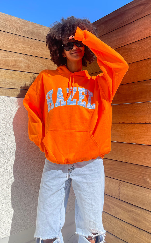Hazel Orange Cloud Hoodie