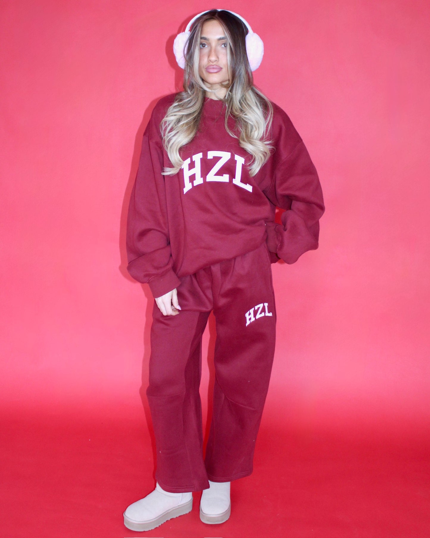 The HZL Red Velvet Barrel Pants