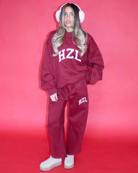 The HZL Red Velvet Barrel Pants