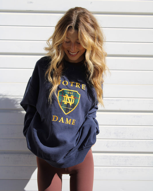 EVI11 TWIN VINTAGE CREWNECK - 1842 NOTRE DAME