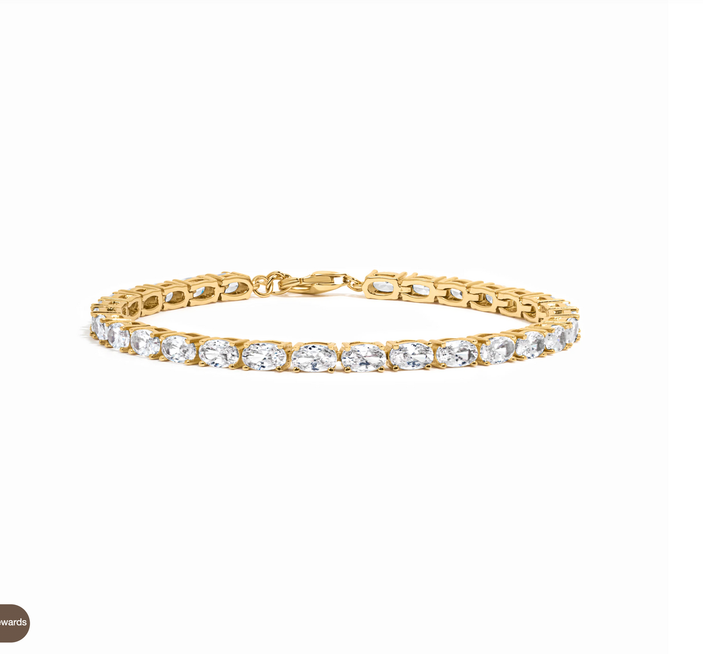 Oval Stone Tennis Bracelet