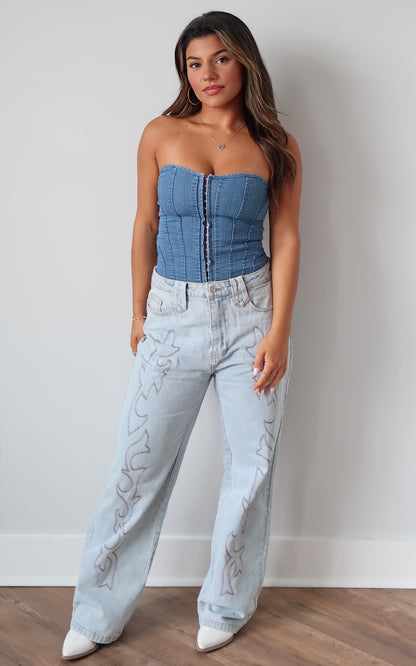 The Western Denim Pants