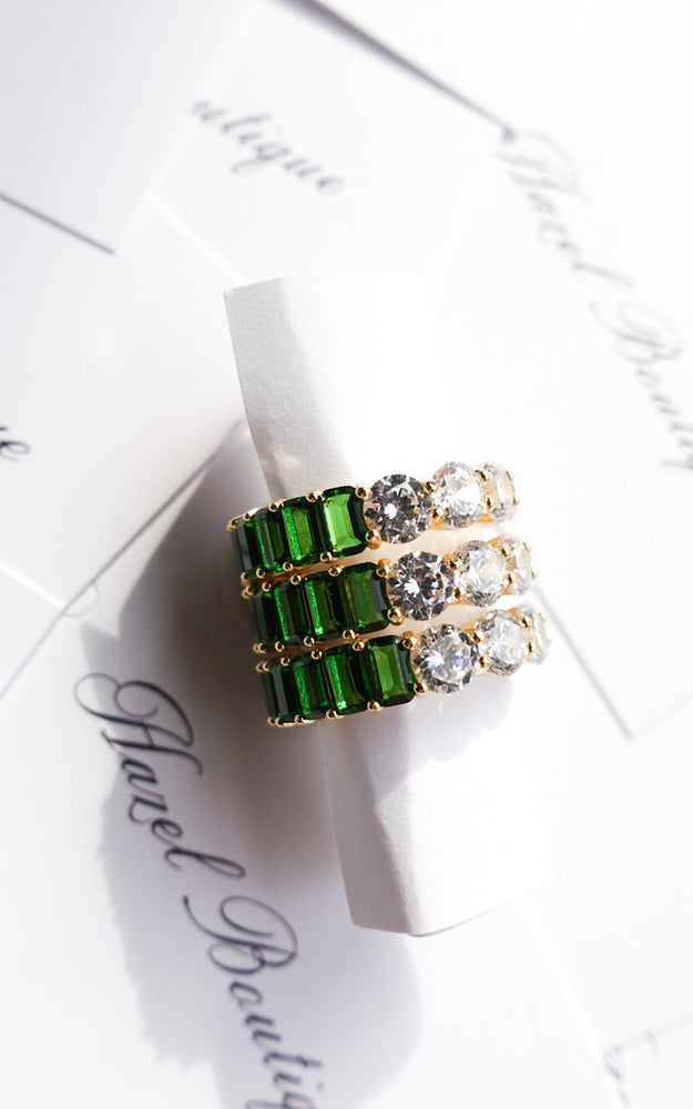 Emerald Reversible Eternity Ring