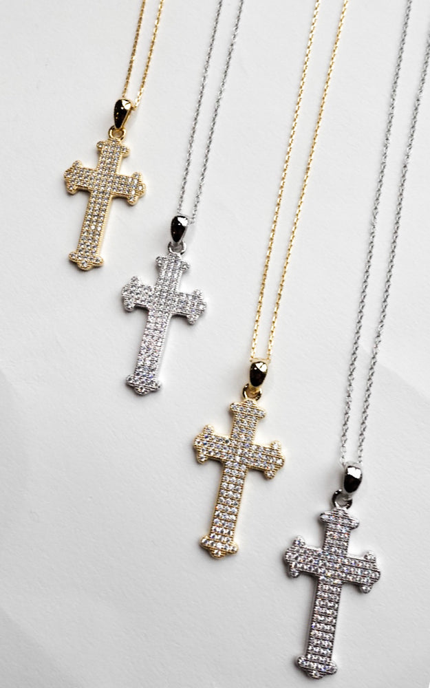 Gothic Pave Cross