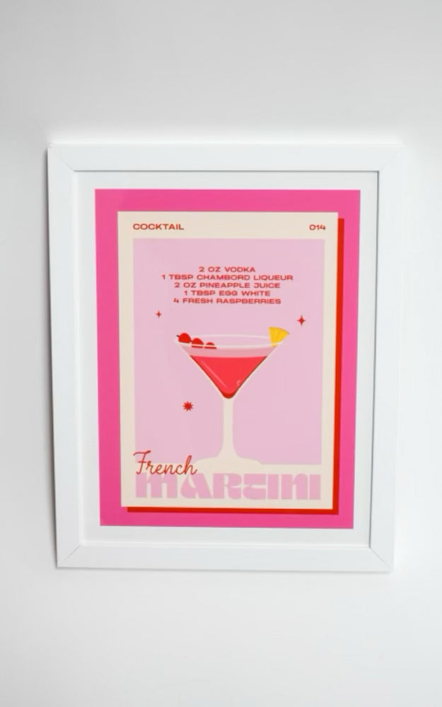 French Martini Print